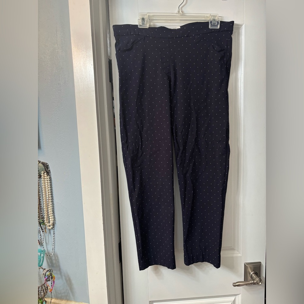 Zac & Rachel Navy with White Polka Dot Pant